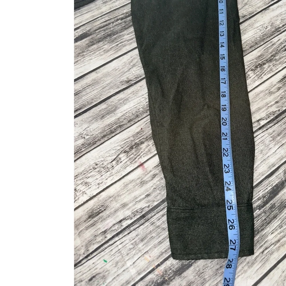 The North Face Green Flannel Long‎ Sleeve Button Down Shirt Mens X-Large Hiking